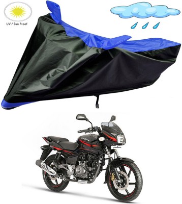 Genipap Two Wheeler Cover for Bajaj(Pulsar 180, Black, Blue)