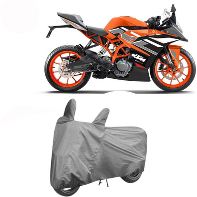 DeepShakshi AUTOMOTIVE Waterproof Two Wheeler Cover for KTM(RC 200, Black)