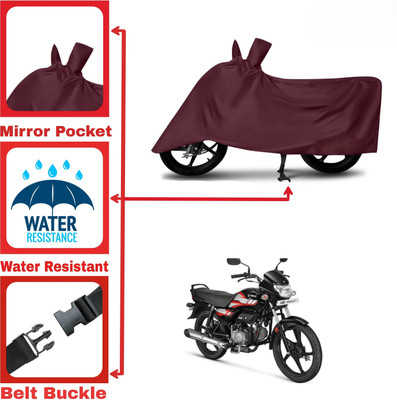 DeepShakshi AUTOMOTIVE Two Wheeler Cover for Hero(HF, Maroon)
