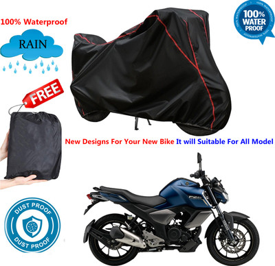 OliverX Waterproof Two Wheeler Cover for Yamaha(FZ-S Fi Version 3.0 BS6, Black)