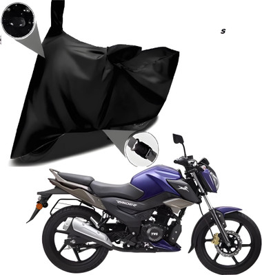 smwzxyu Waterproof Two Wheeler Cover for TVS, Hero(Raider, Black)