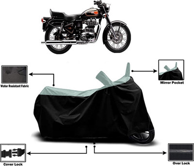 Amexride Two Wheeler Cover for Royal Enfield(Bullet 350 Twinspark, Multicolor)