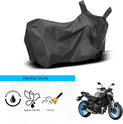 ANTHUB Waterproof Two Wheeler Cover for Yamaha(MT 07, Black)
