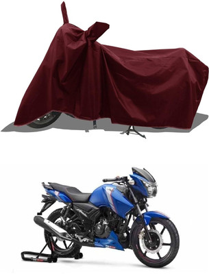 KEDIT Two Wheeler Cover for TVS(Apache RTR 160, Maroon)