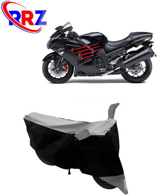 RRZ Waterproof Two Wheeler Cover for Kawasaki(Ninja ZX-14R, Black, Grey)