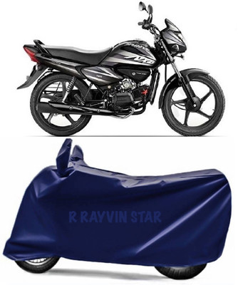 R Rayvin Star Two Wheeler Cover for Hero(Splendor NXG, Blue)
