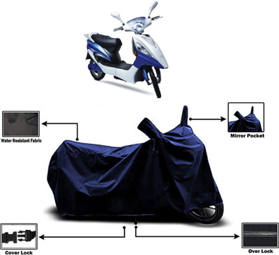 Amexride Two Wheeler Cover for Hero Electric(Electric Maxi, Blue)
