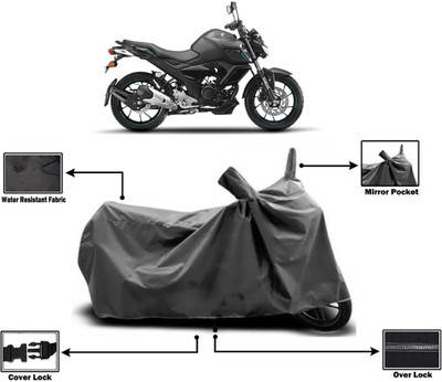 Amexride Two Wheeler Cover for Yamaha(FZ S V3.0 FI, Grey)