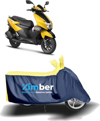 ZIMBER Two Wheeler Cover for TVS(NTORQ, Yellow, Blue)