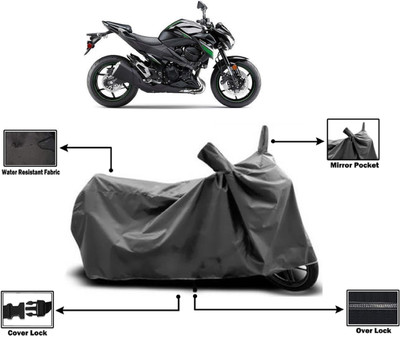 Amexride Two Wheeler Cover for Kawasaki(Z800, Grey)
