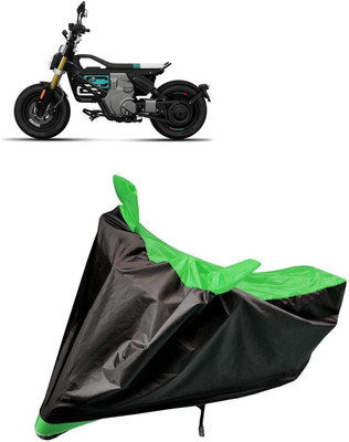 aksmit Two Wheeler Cover for BMW(Black, Green)
