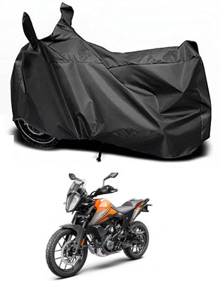 Auto Hub Waterproof Two Wheeler Cover for KTM(390 Adventure, Black)