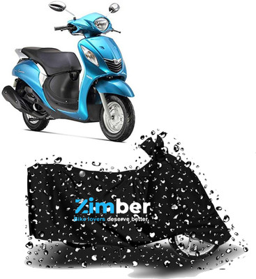 APNEK Two Wheeler Cover for Yamaha(Fascino, Black)