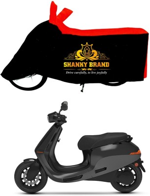 ShankyBrand Two Wheeler Cover for Ola(Electric Scooter, Red, Black)