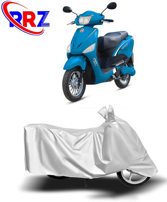 RRZ Waterproof Two Wheeler Cover for Hero Electric(Electric Optima, White)