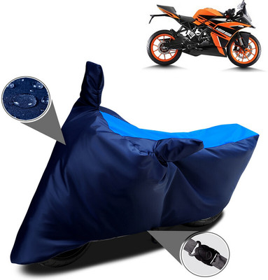 AUTOCAD Waterproof Two Wheeler Cover for KTM(RC 125, Blue)