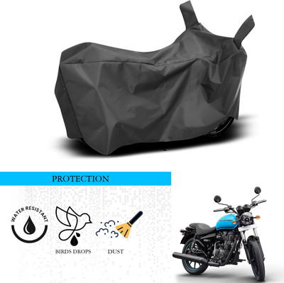 ANTHUB Waterproof Two Wheeler Cover for Royal Enfield(Thunderbird 500, Black)
