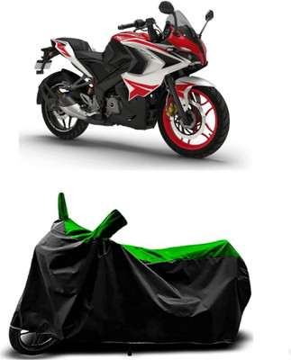 VESMEI Two Wheeler Cover for Bajaj(Pulsar 200NS FI BS6, Green)