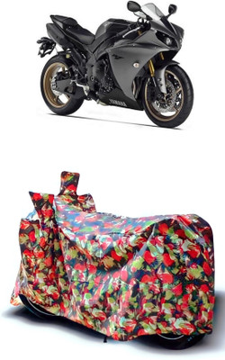 Autofly Waterproof Two Wheeler Cover for Yamaha(YZF R1M, Multicolor)