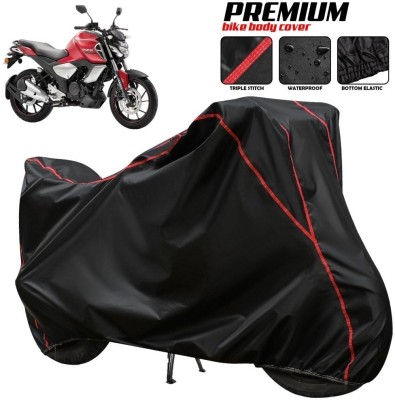 SThanaveX Waterproof Two Wheeler Cover for Yamaha(FZ S V3.0 FI, Black, Red, Multicolor)