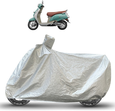 Caronix Waterproof Two Wheeler Cover for Suzuki(Access 125, Silver)