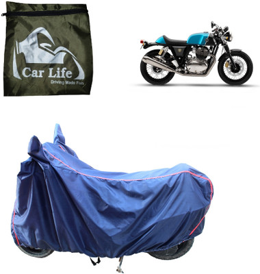 Car Life Two Wheeler Cover for Royal Enfield(Continental GT, Blue)