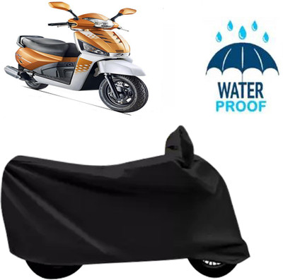 Autoinnovation Waterproof Two Wheeler Cover for Mahindra(Gusto 125, Black)
