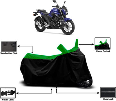 Amexride Two Wheeler Cover for Yamaha(FZ25, Green)