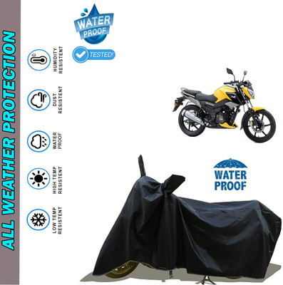 AutoGalaxy Waterproof Two Wheeler Cover for TVS(Raider, Black)