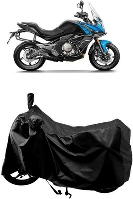 MMSSTAR Waterproof Two Wheeler Cover for CFMoto(650MT, Black)