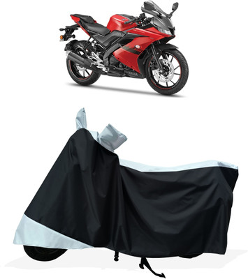 Tricway Two Wheeler Cover for Yamaha(YZF-R15 V3 New BS6, White)