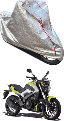 AutoGalaxy Waterproof Two Wheeler Cover for Bajaj(Dominar, Silver)