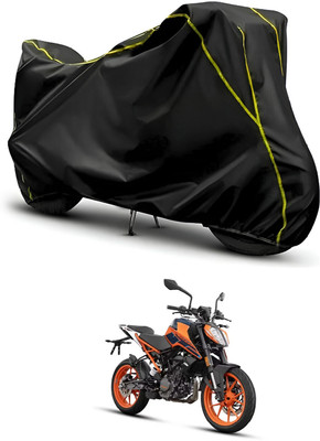 PAGORA Waterproof Two Wheeler Cover for KTM(200 Duke, Black, Black)
