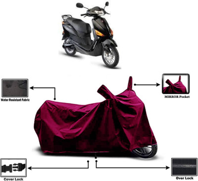 KEDIT Two Wheeler Cover for Hero(Electric Optima Plus, Maroon)