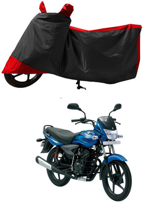 GROFATIK Two Wheeler Cover for Bajaj(Platina 100 DTS-i, Red)