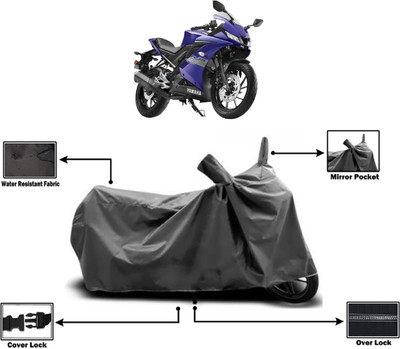 Amexride Two Wheeler Cover for Yamaha(YZF R15 S, Grey)