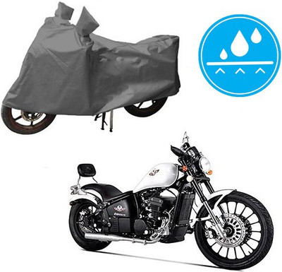 MMSSTAR Waterproof Two Wheeler Cover for FAB Regal Raptor(Daytona 350, Grey)
