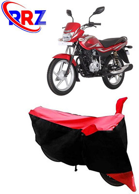RRZ Waterproof Two Wheeler Cover for Bajaj(Platina 125, Black, Red)