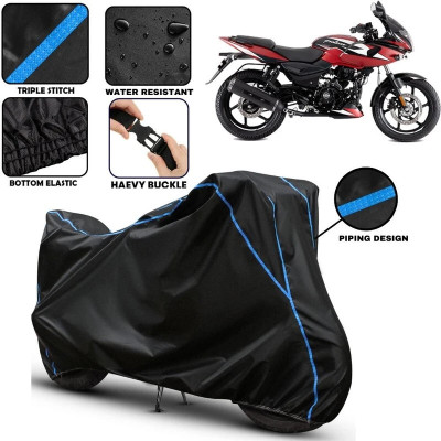 AutoGalaxy Waterproof Two Wheeler Cover for Bajaj(Pulsar 220F, Black)