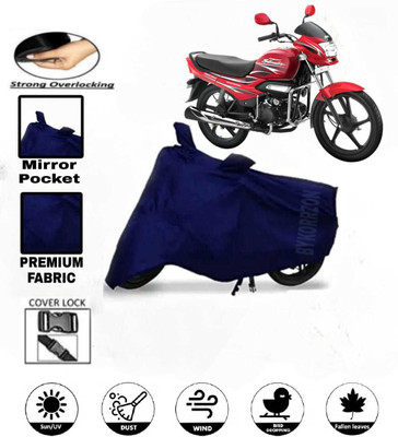 AutoGalaxy Waterproof Two Wheeler Cover for Hero(Super Splendor, Blue)