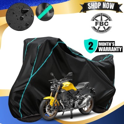 FBC Waterproof Two Wheeler Cover for Honda(CB300R, Black, Blue)