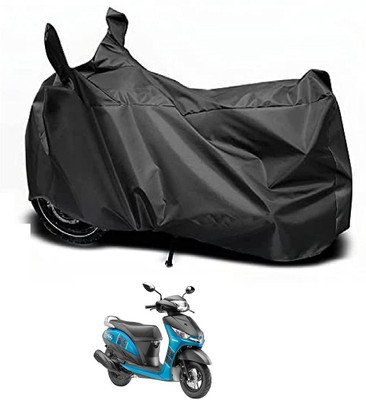 Auto Hub Waterproof Two Wheeler Cover for Yamaha(Alpha, Black)