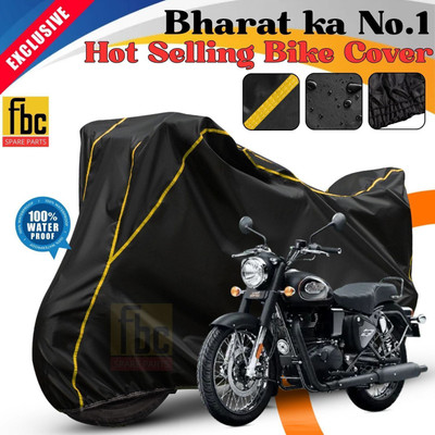 FBC Waterproof Two Wheeler Cover for Royal Enfield(Bullet, Black, Yellow)