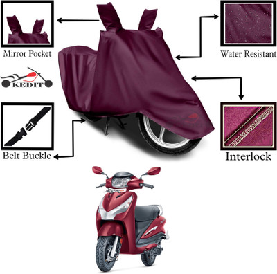 AASHTIK MART Two Wheeler Cover for Hero(Destini 125, Maroon)
