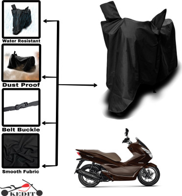 KEDIT Two Wheeler Cover for Honda(PCX 125 BS6, Black)