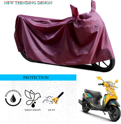 ANTHUB Waterproof Two Wheeler Cover for Hero(Pleasure, Maroon)