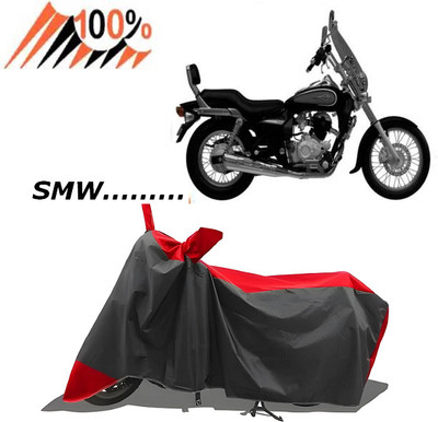 smwzxyu Waterproof Two Wheeler Cover for Bajaj(Avenger 220 Cruise, Red)