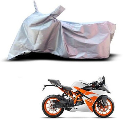 Varnwal E Commerce Waterproof Two Wheeler Cover for KTM(Duke 200, Silver)