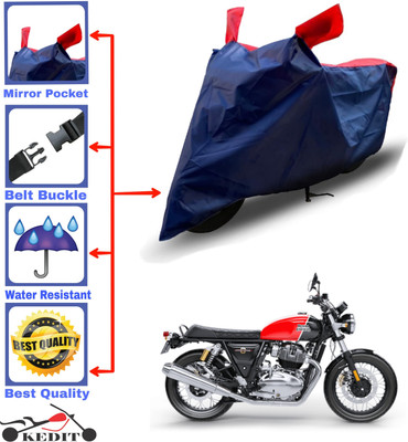 KEDIT Two Wheeler Cover for Royal Enfield(Continental GT, Red, Blue)