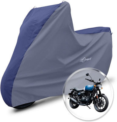Neodrift Two Wheeler Cover for Royal Enfield(Hunter 350, Blue, Grey)